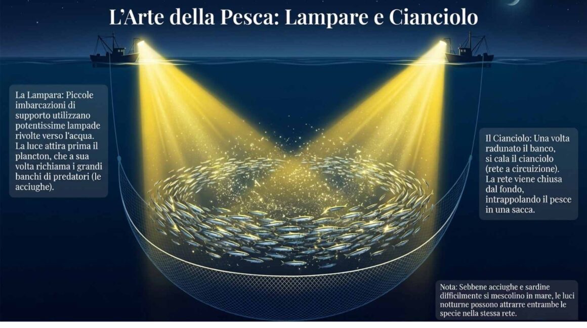 L'acciuga o alice ( Engraulis encrasicolus)