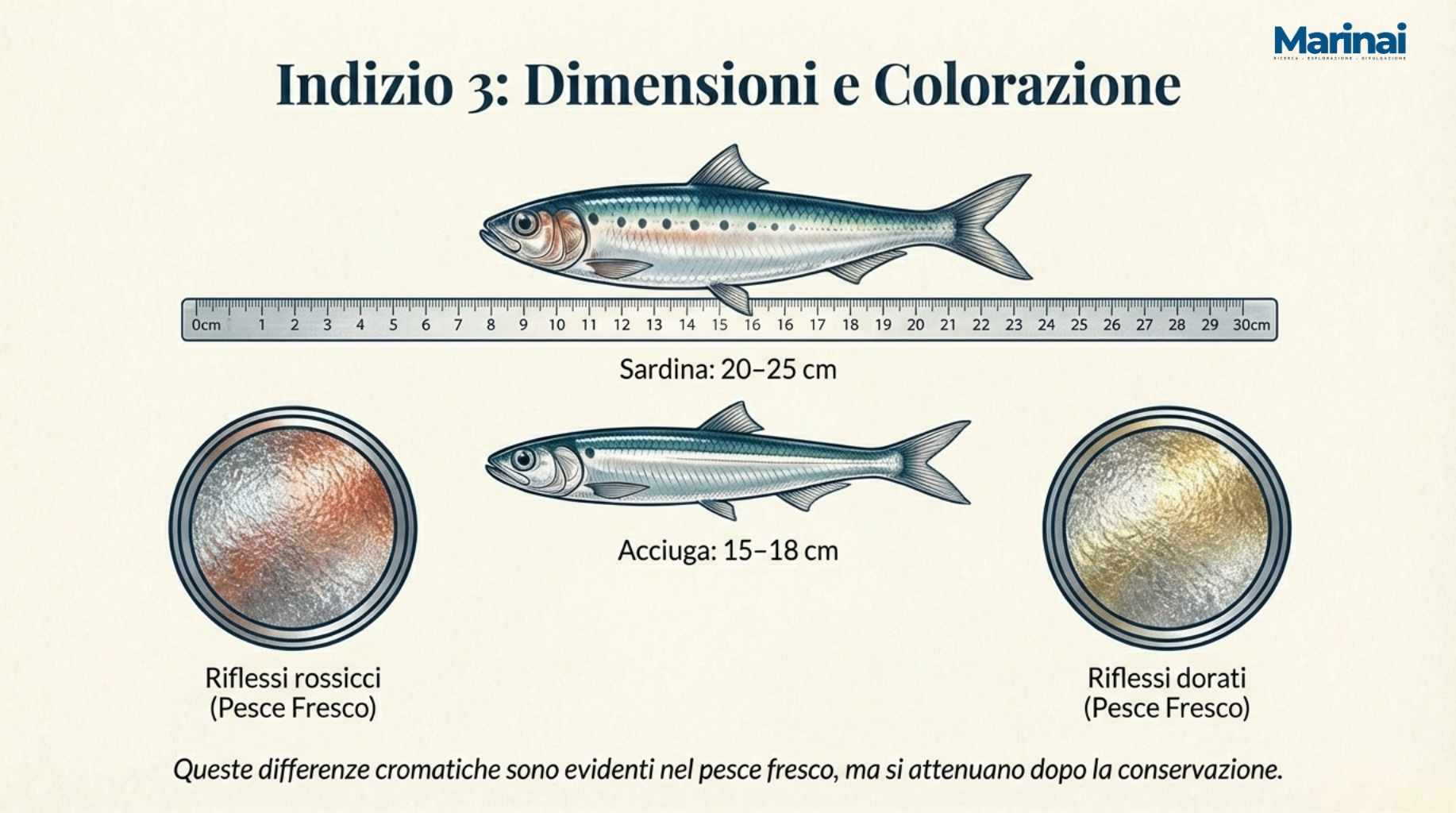Colorazione acciuga fresca