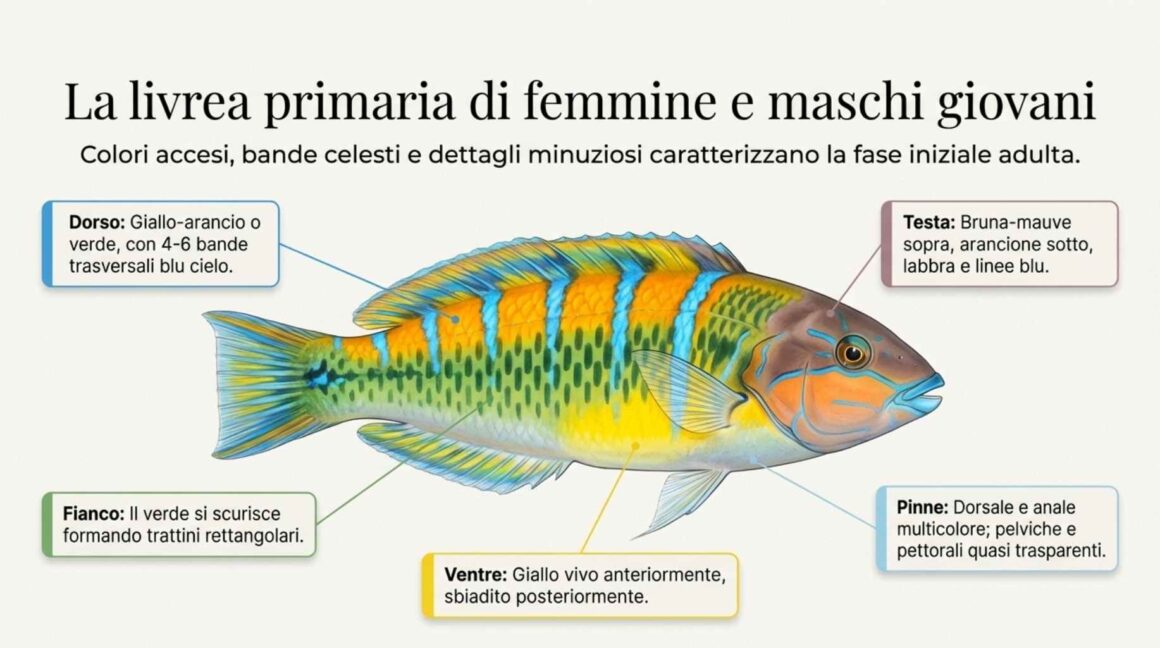 La donzella pavonina - Thalassoma Pavo