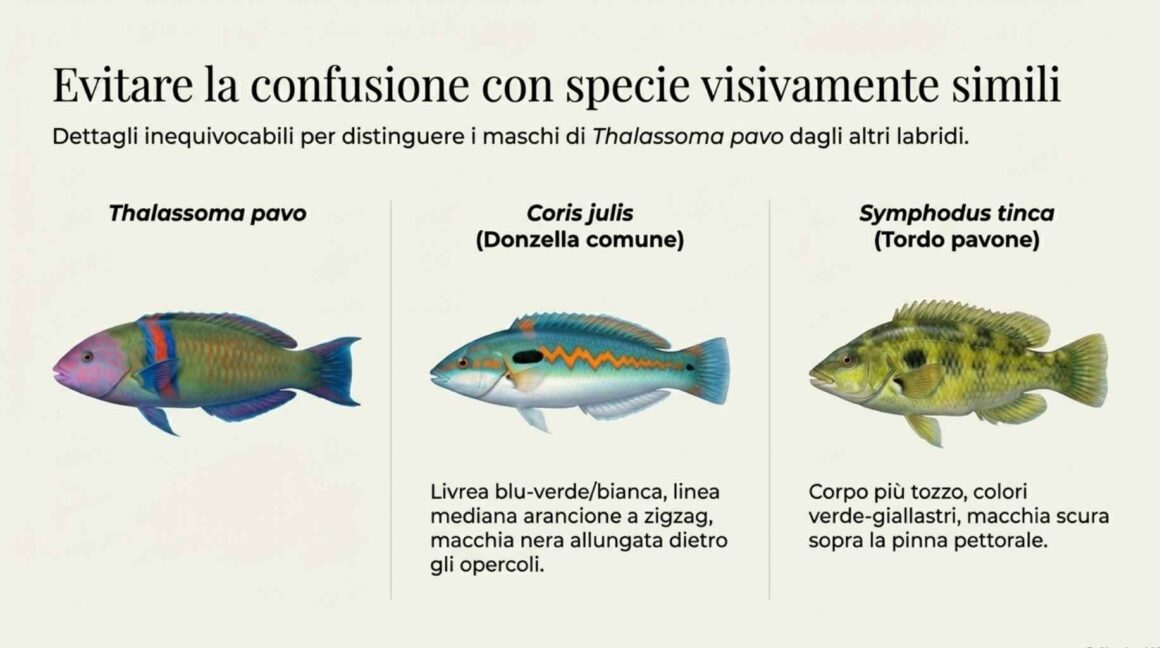 La donzella pavonina - Thalassoma Pavo