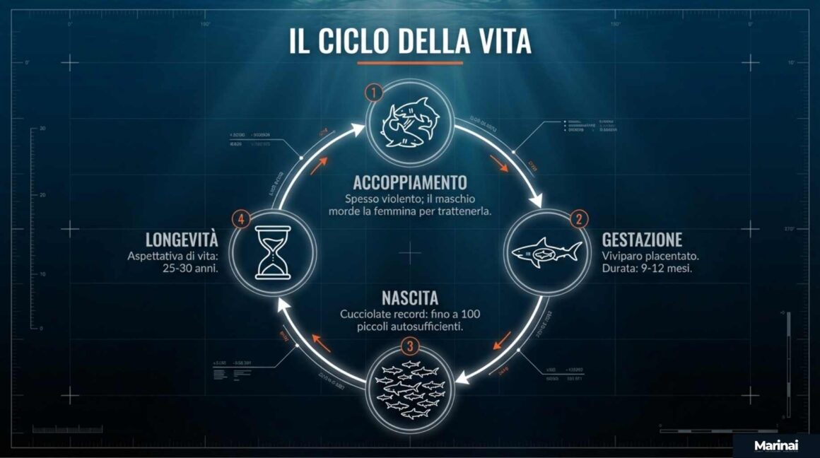 Lo squalo verdesca o squalo blu – Prionace glauca