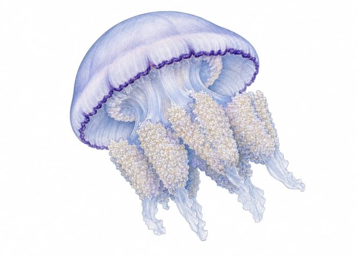 La medusa polmone di mare – Rhizostoma pulmo