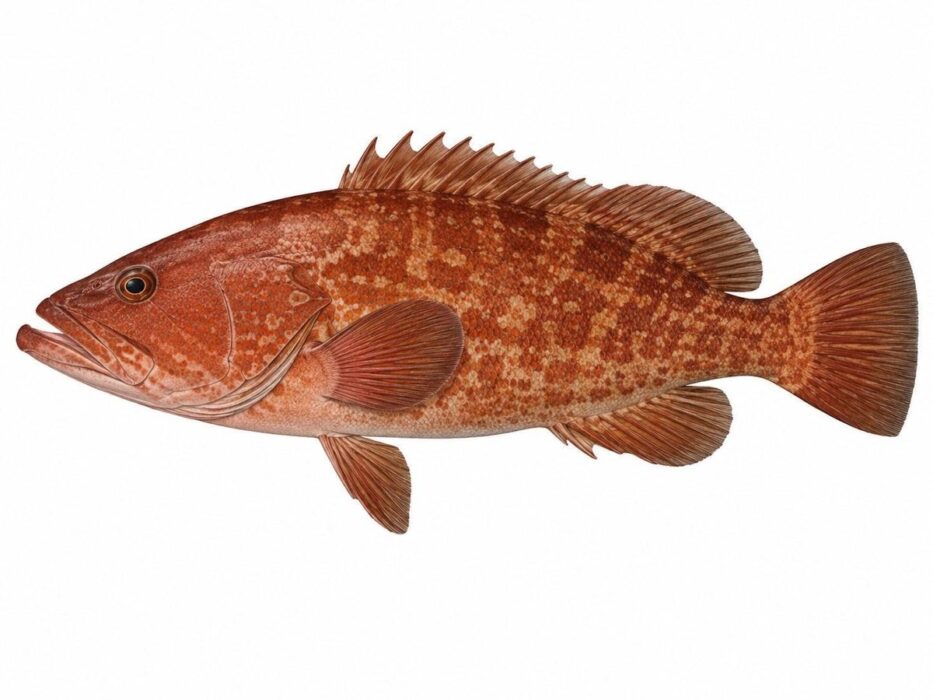La cernia rossa del Mediterraneo- Mycteroperca rubra