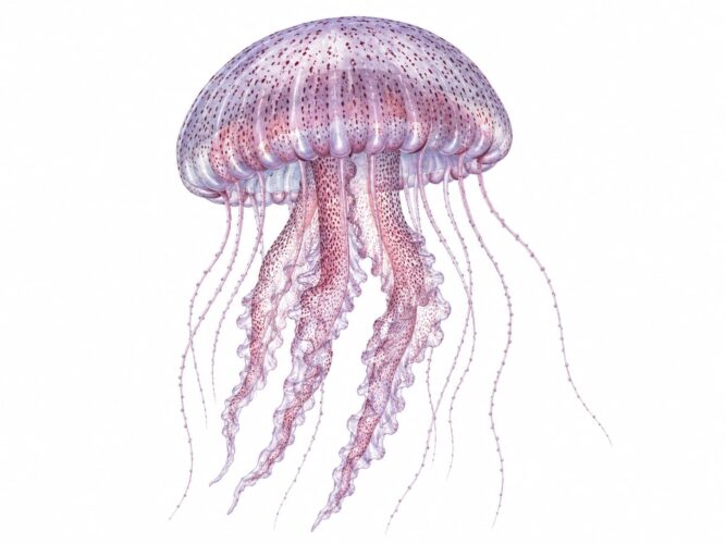 La medusa Pelagia noctiluca