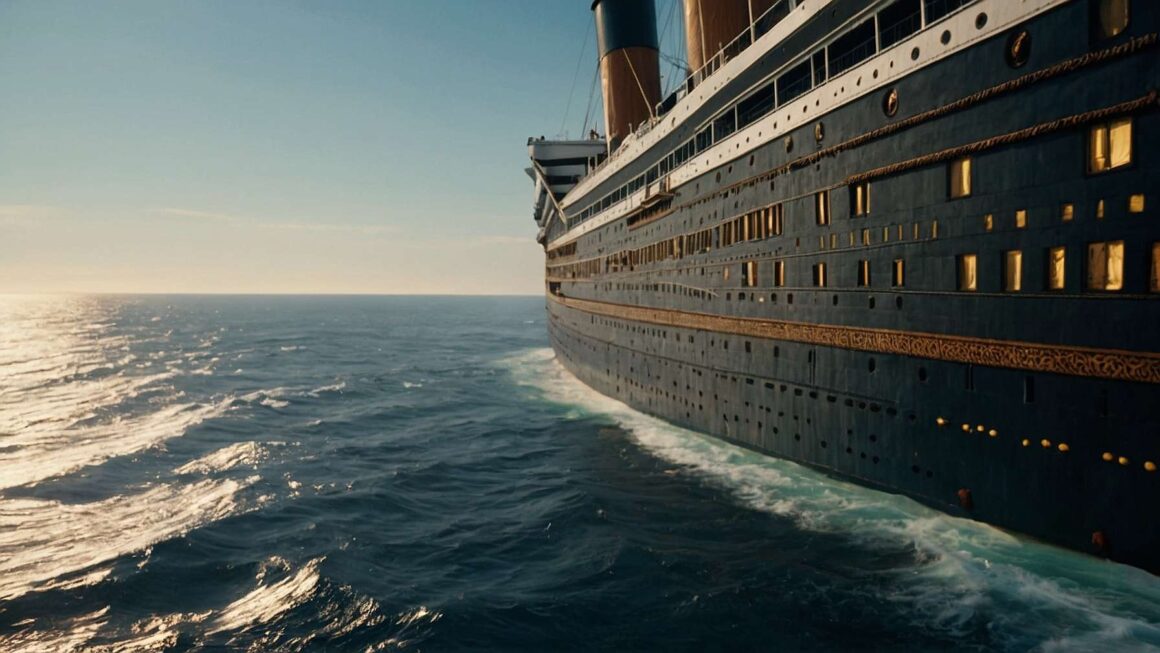 default crea una immagine realistica del relitto del titanic 3