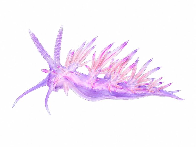 La flabellina rosa – Flabellina affinis