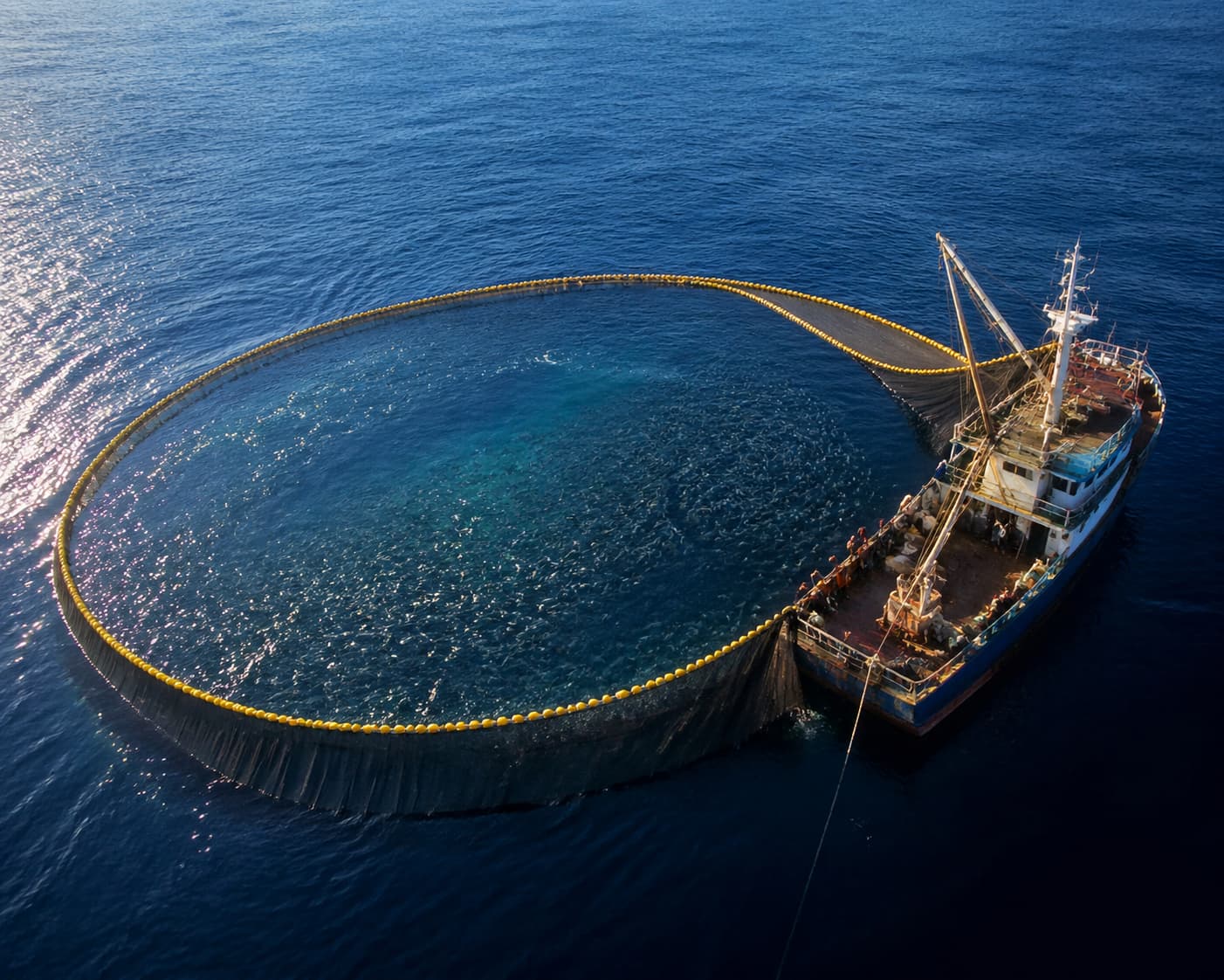 Reti a circuizione purse seine per la pesca del tonno rosso