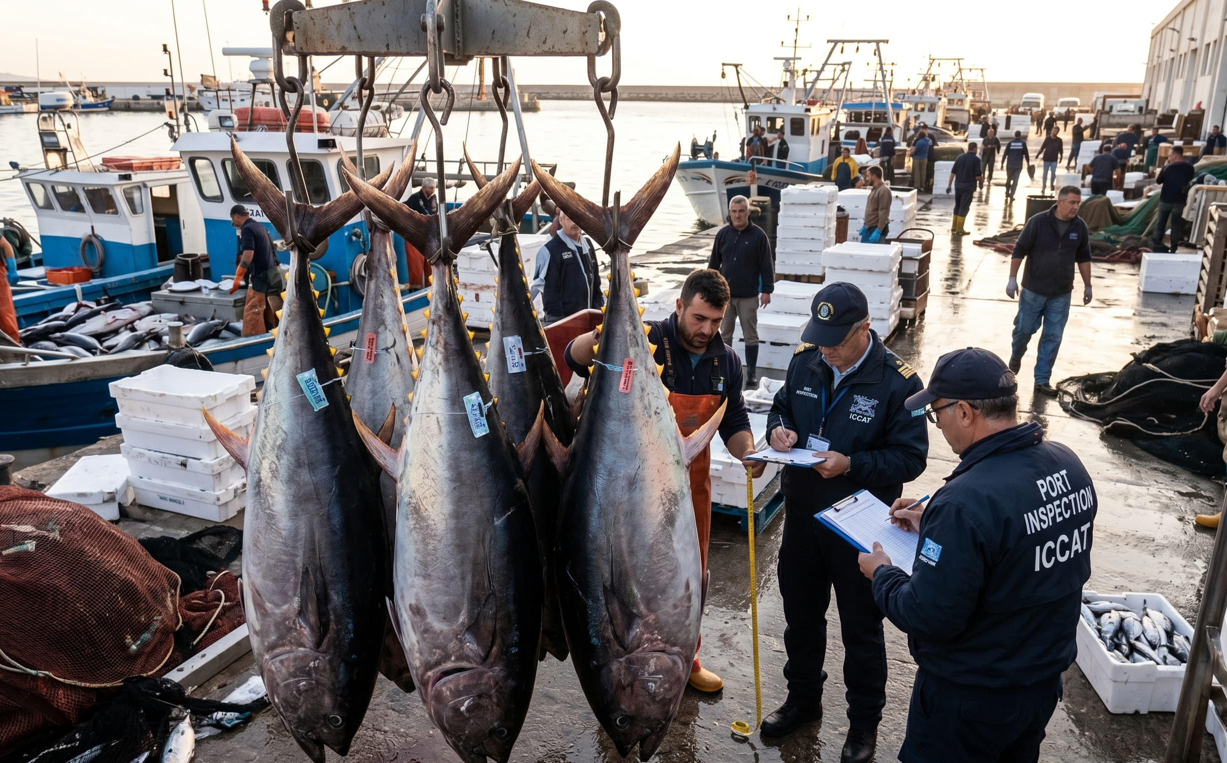 Controllo ufficiale del tonno rosso — ispezione al porto, sistema BCD ICCAT