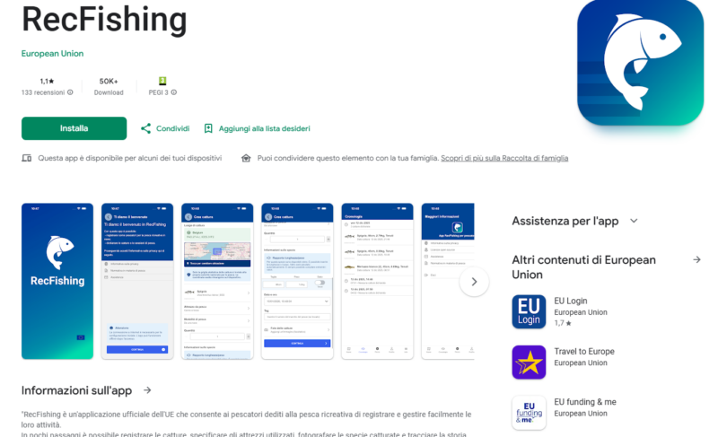 Rec Fishing: cos’è e a che punto siamo in Italia