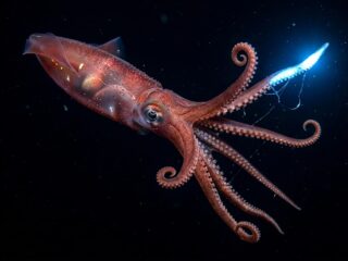 Octopoteuthis deletron: il calamaro abissale che si stacca un braccio per sopravvivere
