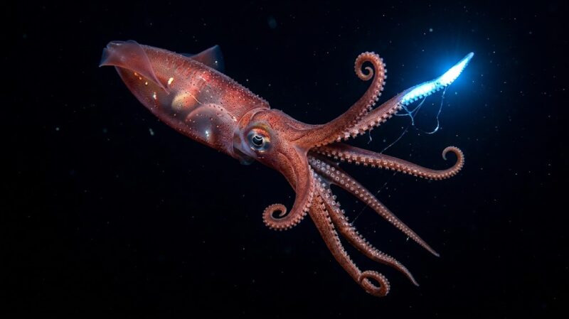 Octopoteuthis deletron: il calamaro abissale che si stacca un braccio per sopravvivere