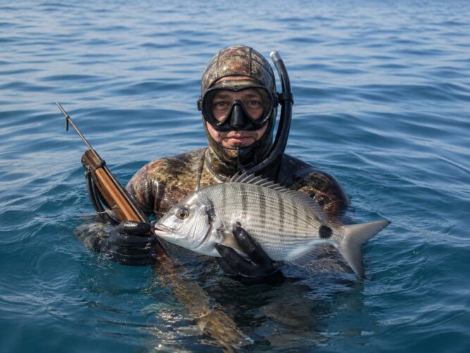 Come pescare i saraghi in apnea: tana, aspetto e le 5 specie