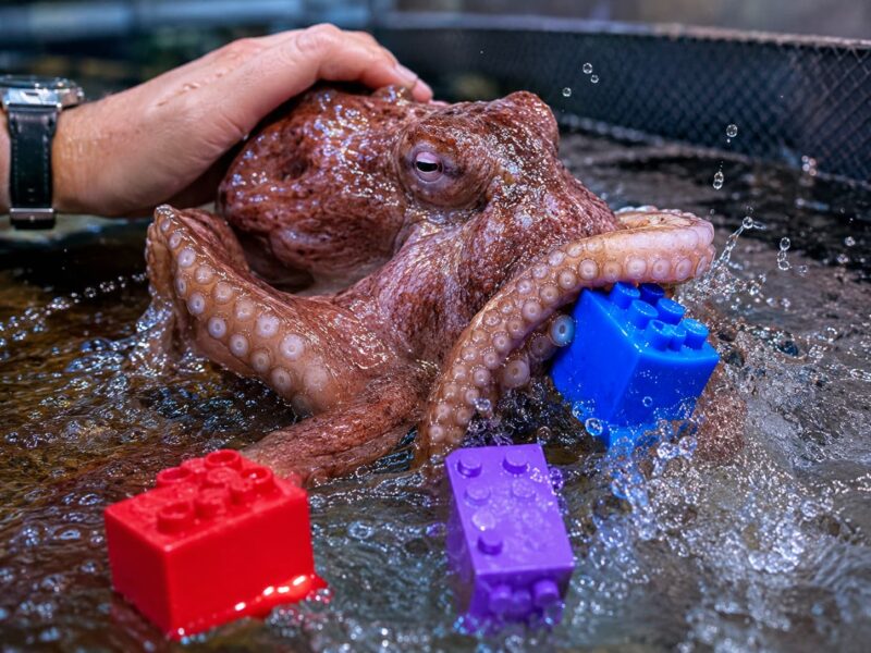 I delfini e i polpi giocano davvero? Anelli di bolle e gioco con oggetti