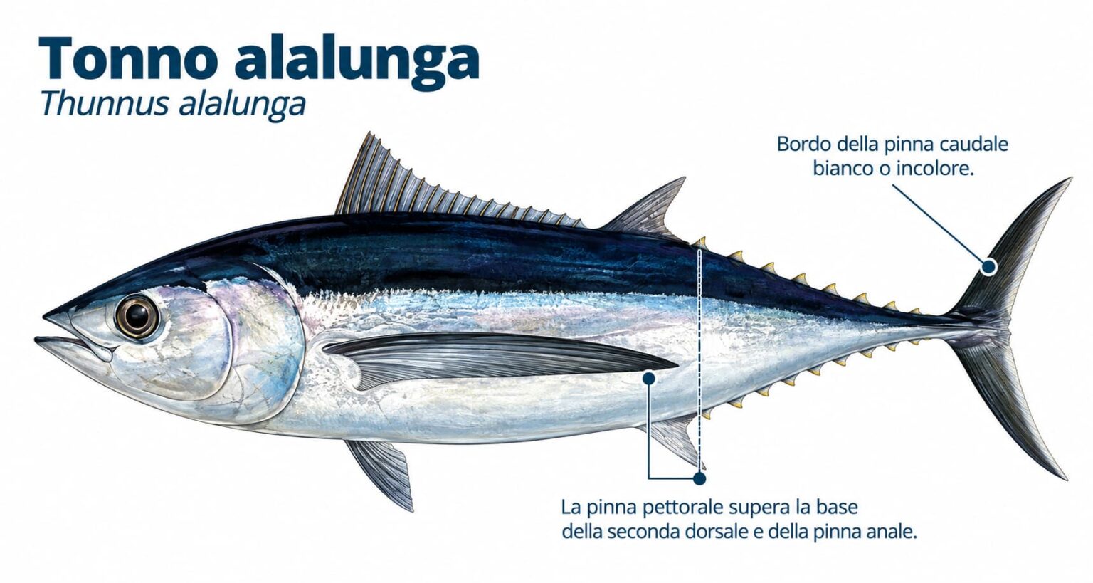 Tonno alalunga, una delle specie di tonno con più mercurio